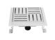 Caniveau de douche en inox carré 15cm, sterfput de douche, hauteur ajustable 63-83mm Q05