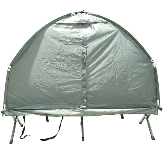 Lit de camp transat gris - Matelas gonflable et couchage - Equipement  camping - Jardin et Plein air