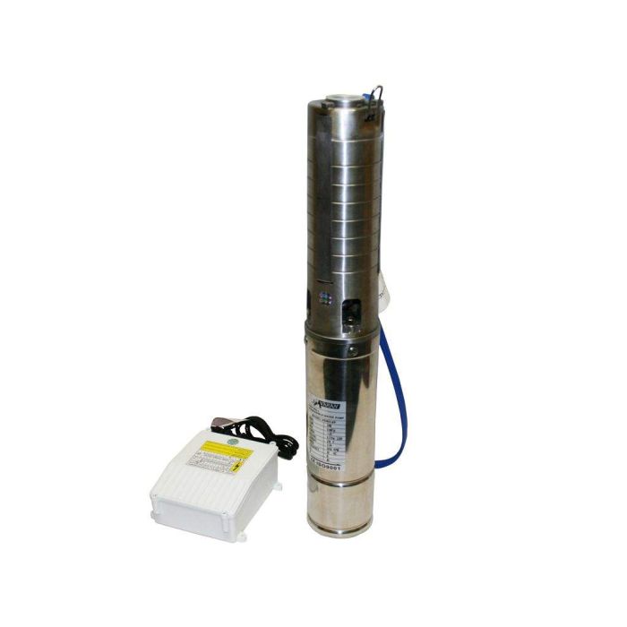 Pompe à eau immergée pour puits profond ou forage, 4m³/h - 34m, 370Watt, Rotor INOX